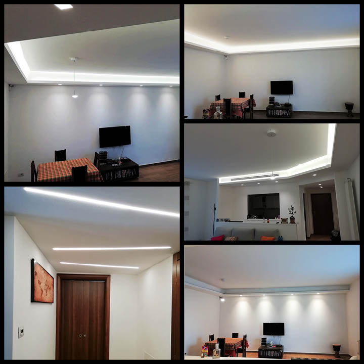 Illuminazione Led Con Struttura In Cartongesso