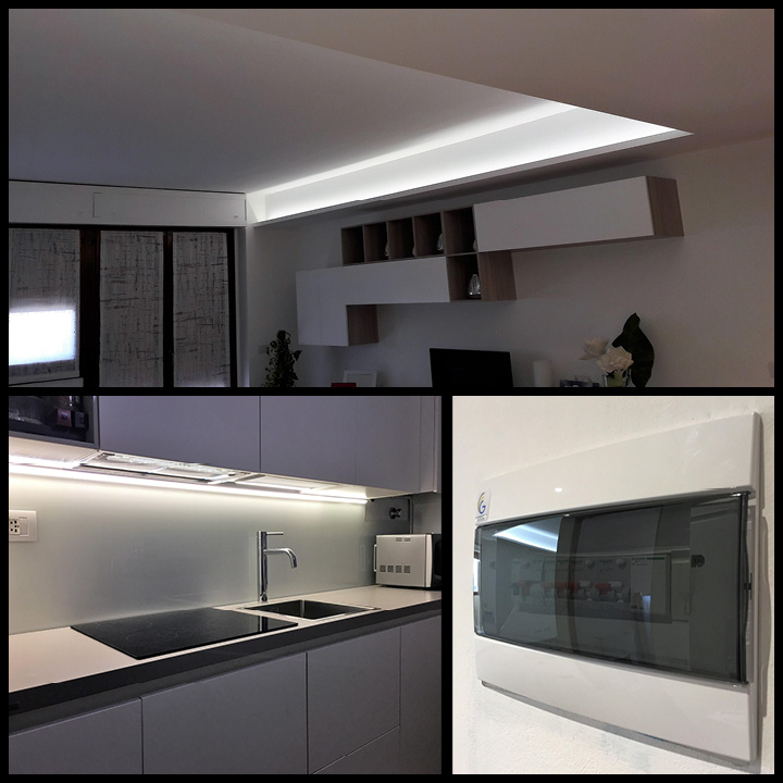 RELAMPING LED CON STRISCE LED DIMMERABILI - CAVENAGO